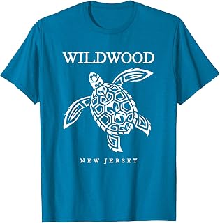 Wildwood New Jersey Sea Turtle Beach Vacation Mens Womens T-Shirt