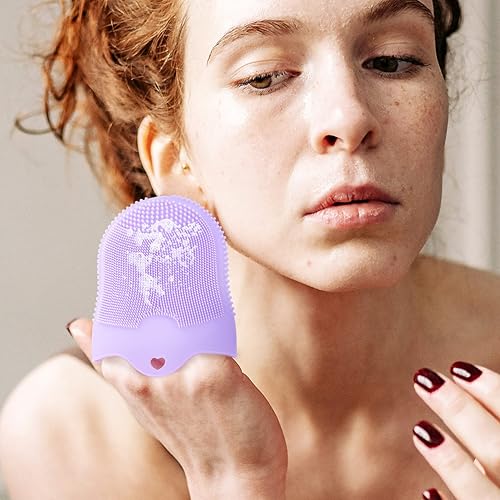 Miniatura 3 de FRCOLOR Herramientas para el cuidado de la piel, cepillo de limpieza facial de silicona, limpiador facial de silicona, limpiador facial, exfoliante