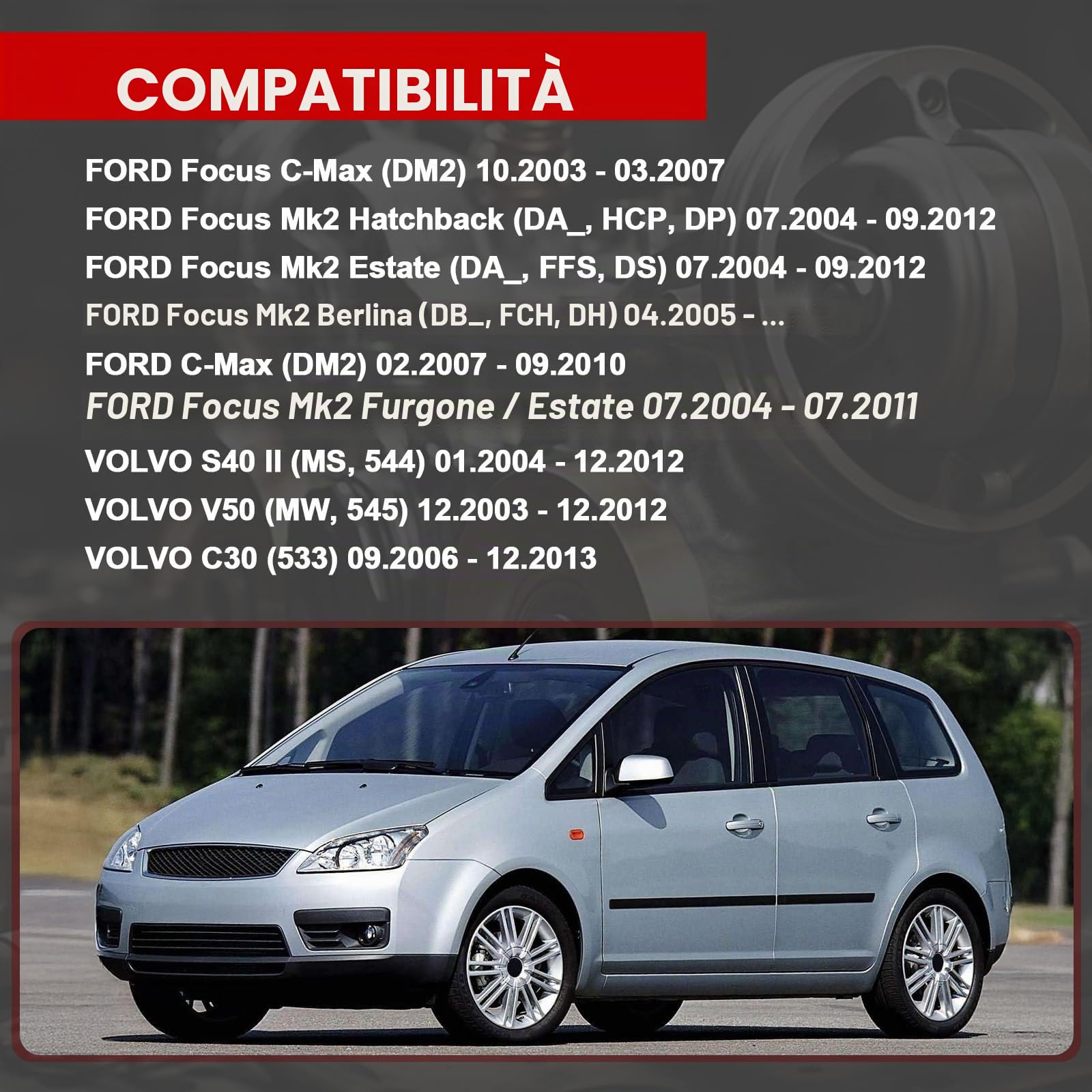 Valvola EGR Flydida con guarnizione in argento, adatta per Focus, C-max, Focus II (DA_), C30, S40 II, V50 1.6 D 1.6TDCI Accessori auto Codice articolo 1254382 1229960 1353152 1748265 1748264 1313847