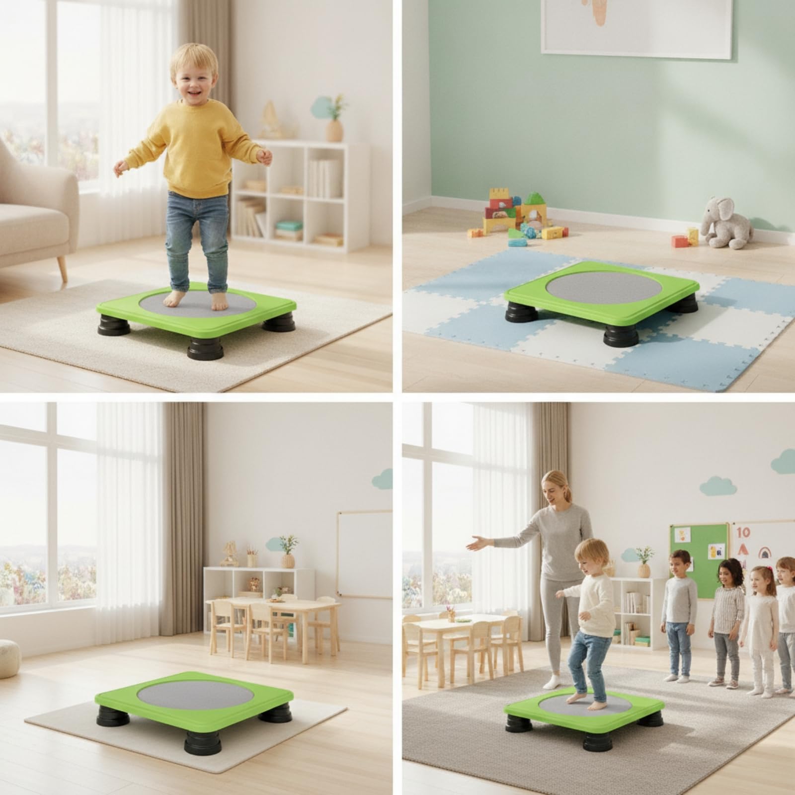 Trampolin Flach Minitrampolin Quadratisch Zimmertrampolin für