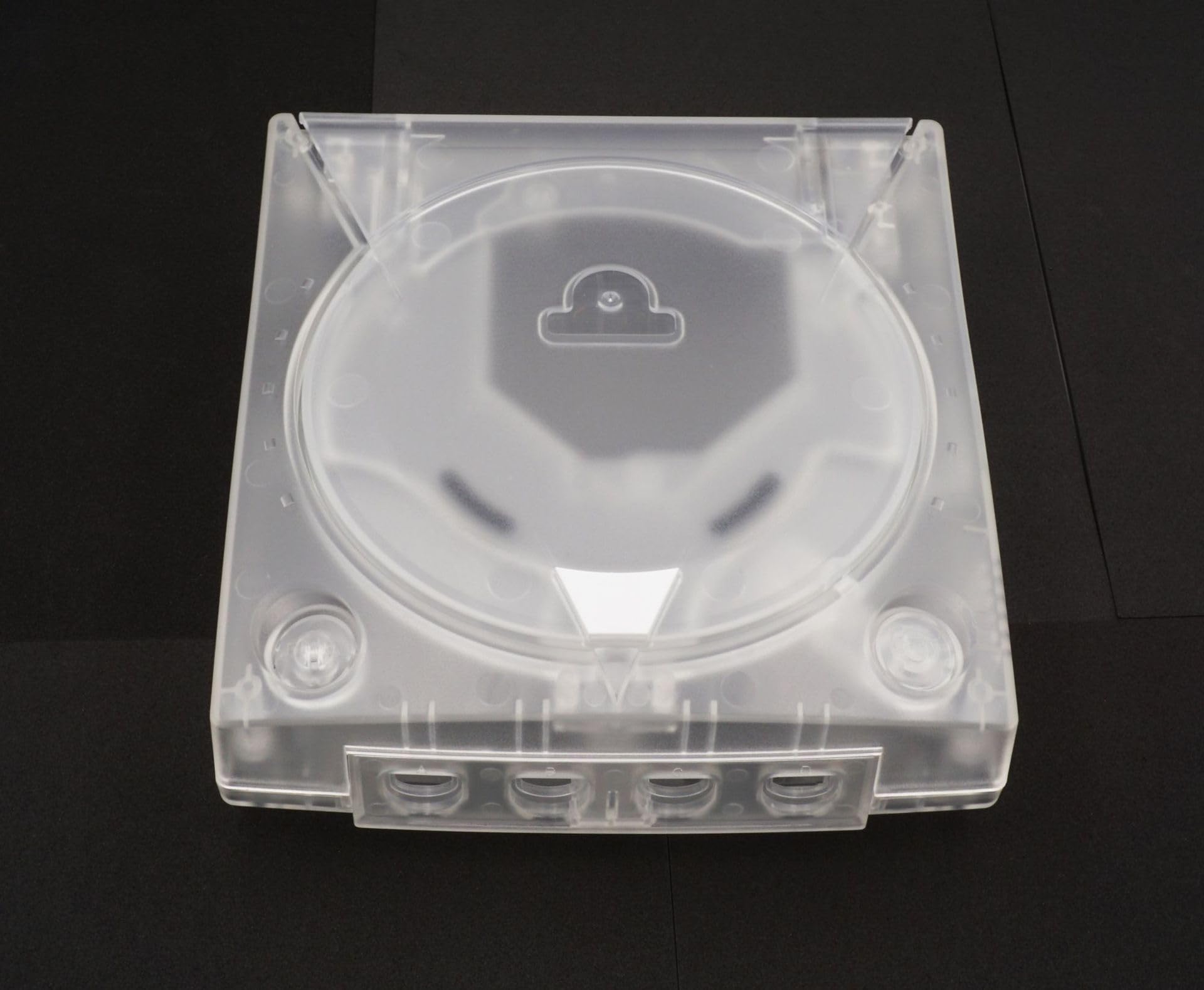 Funda de repuesto para Dreamcast DC, carcasa de plástico translúcido, funda protectora para consola de juegos Dreamcast DC Retro Vdeo (blanco transparente)
