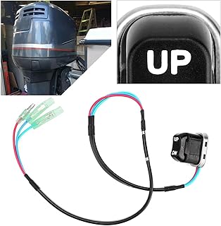 Acouto Trim Tilt Switch for Yamaha 703825630100 12V Universal Boat Tilt Trim Switch Replacement Fit for Yamaha Outboard Motor 703-82563-02-00 703-82563-01-00