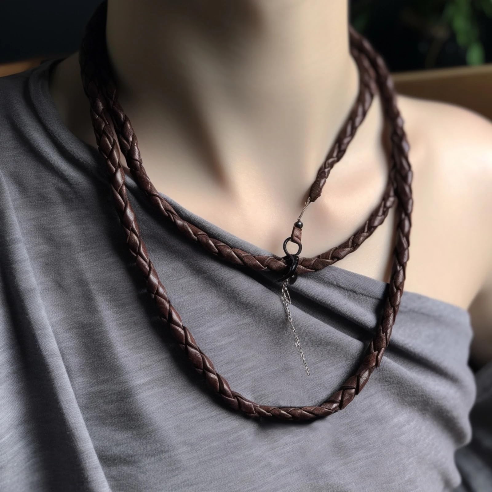 Corda intrecciata in pelle PU 2M