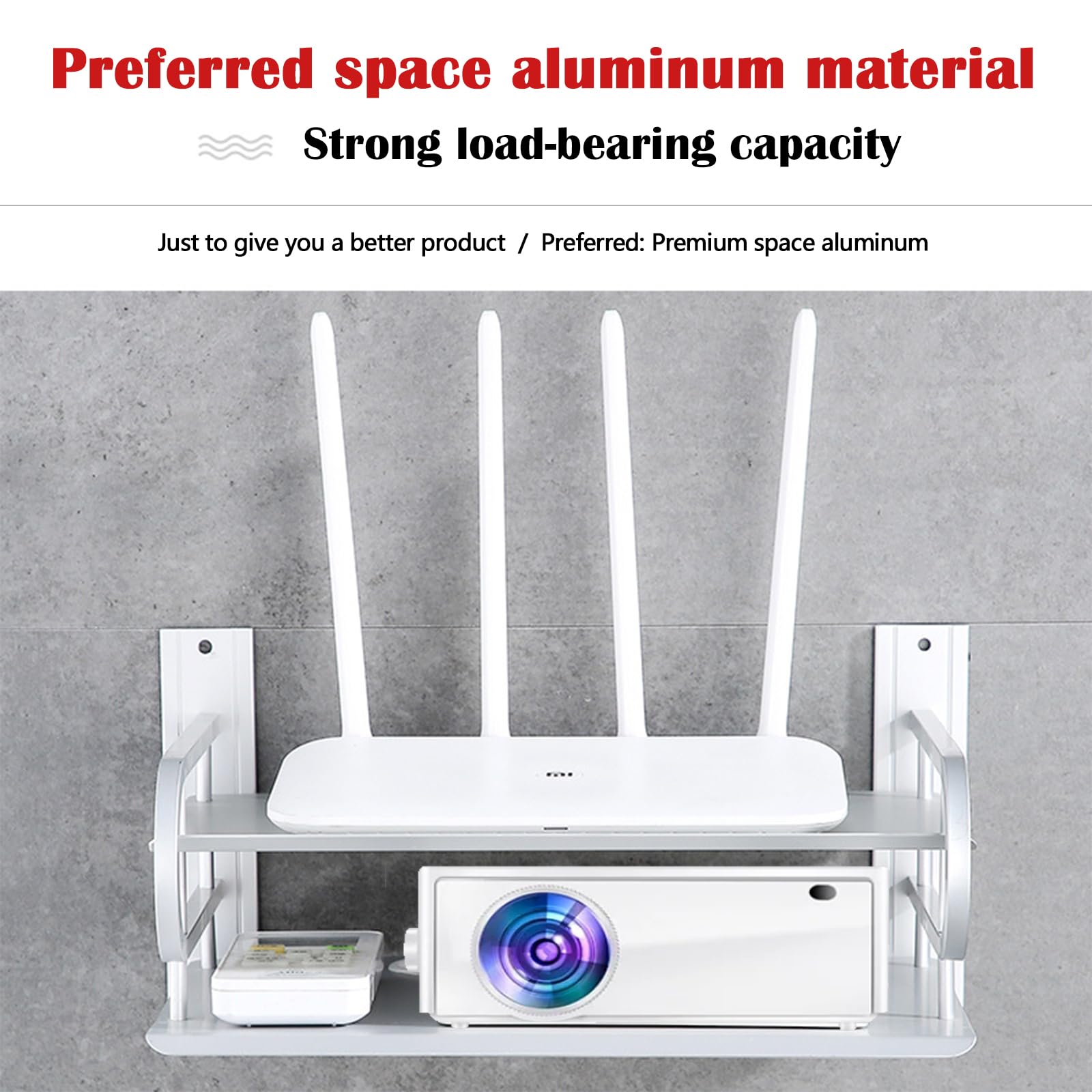 Półka ścienna do projektora PS5 uchwyt ścienny aluminiowy stojak multimedialny akcesoria TV odtwarzacz DVD router Hifi wsparcie kina domowego rozwiązanie do przechowywania