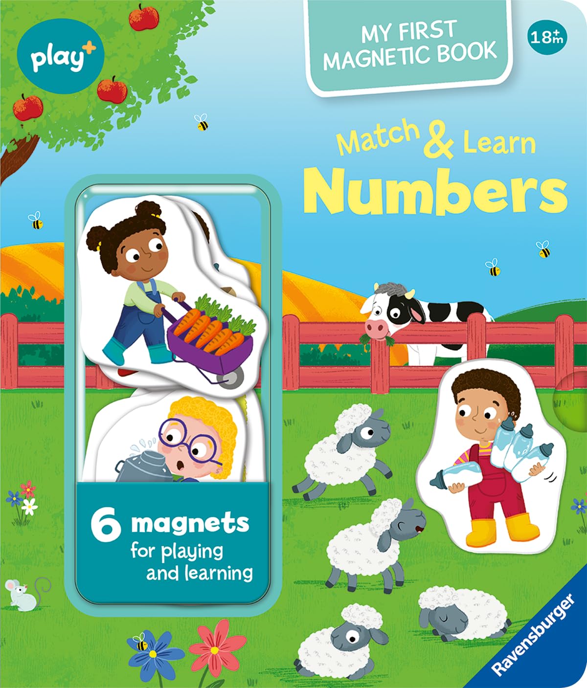 Play+ My first Magnetic Book: Match and Learn Numbers      Board book – Picture Book, September 1, 2025