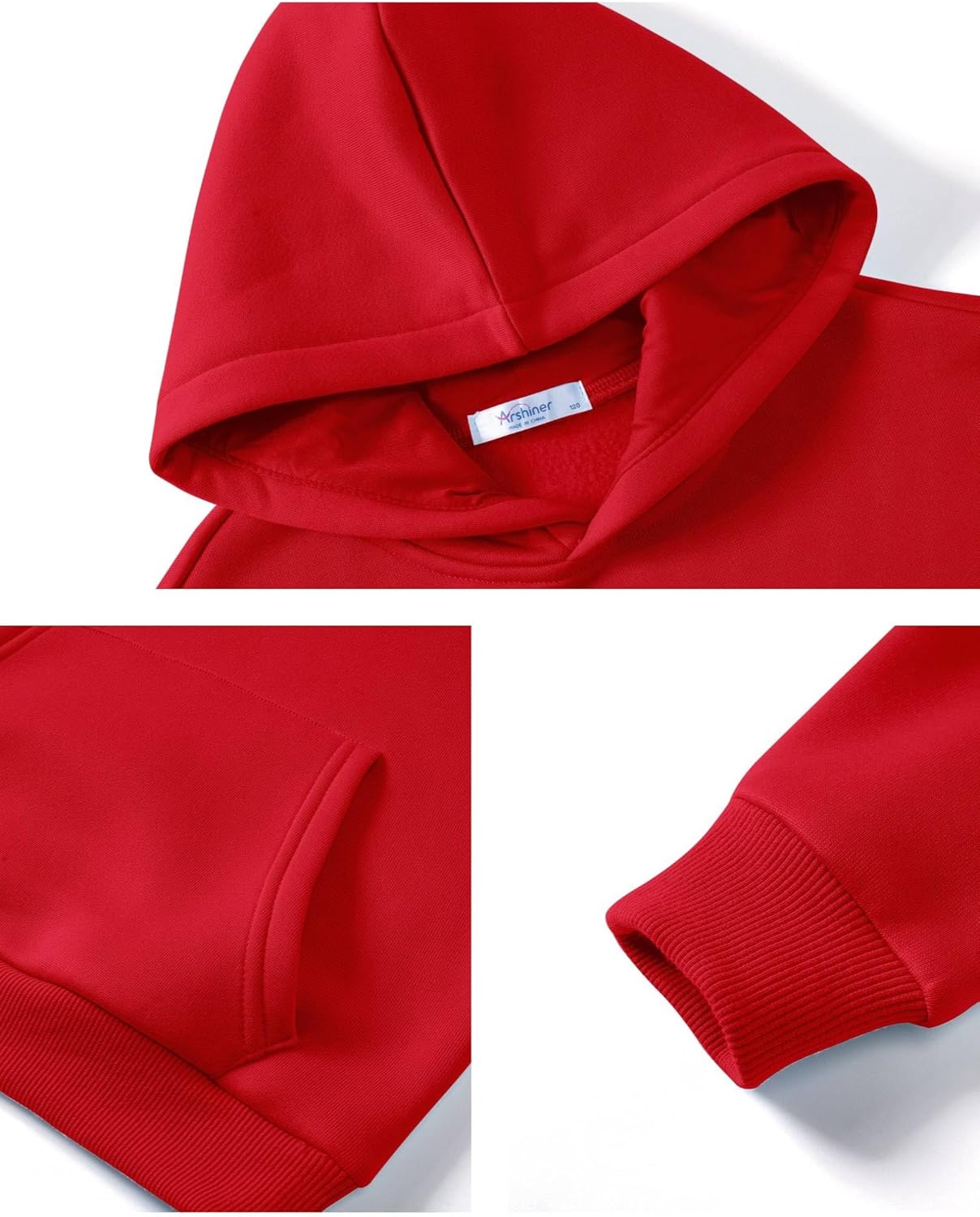 Arshiner Boys Hooded Sweatshirt Fleece Pullover Long Sleeve Warm Hoodies with Pocket for Kids 5-14 Years - Image 7