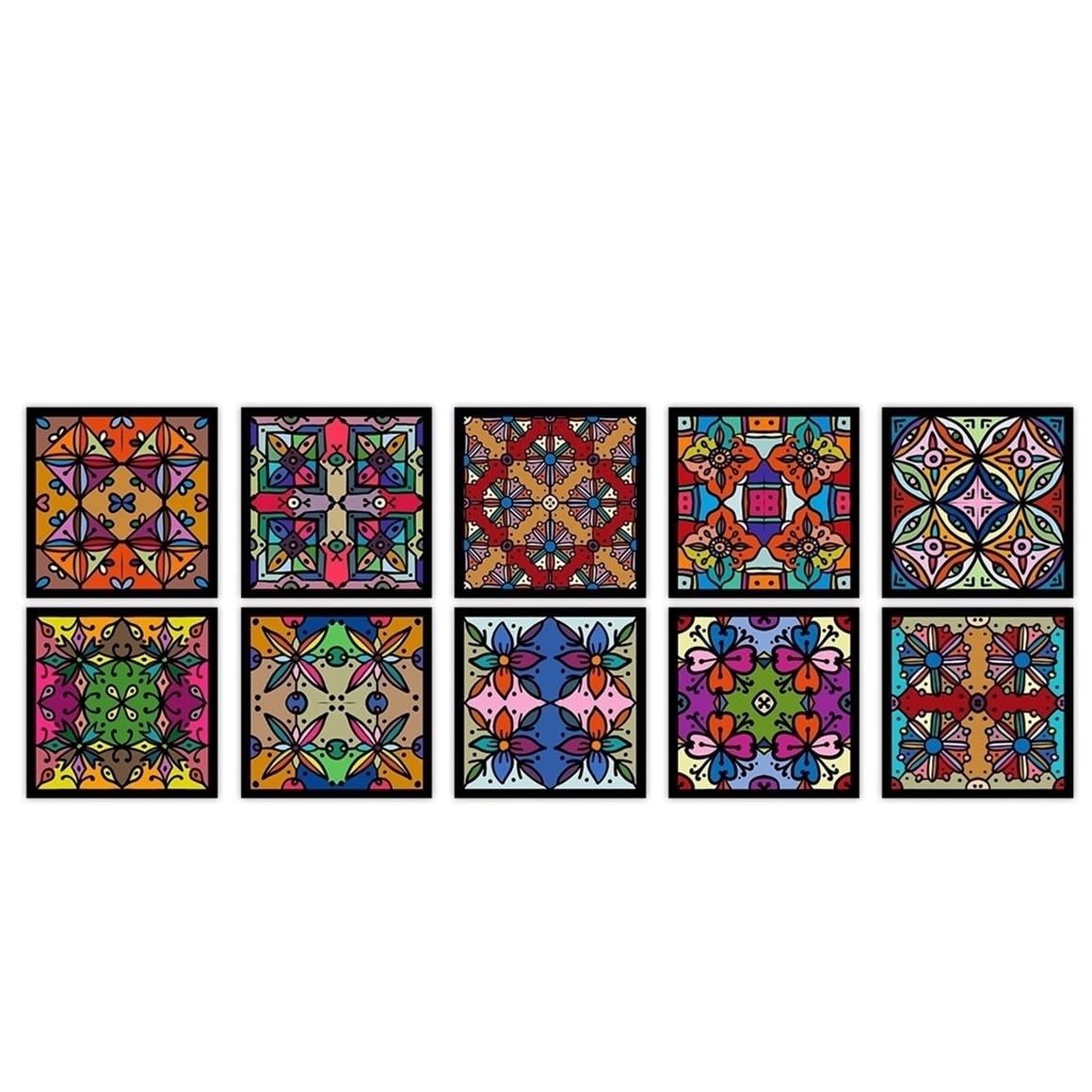 CYWDHFO Self-Adhesive Wall Stickers, Crystal Tile Decor