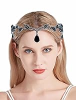 Vista 1 de Corona de diamantes de imitación para mujer, tiaras de boda y coronas de tiara negra, diadema para fiesta de Halloween, accesorios para el cabello