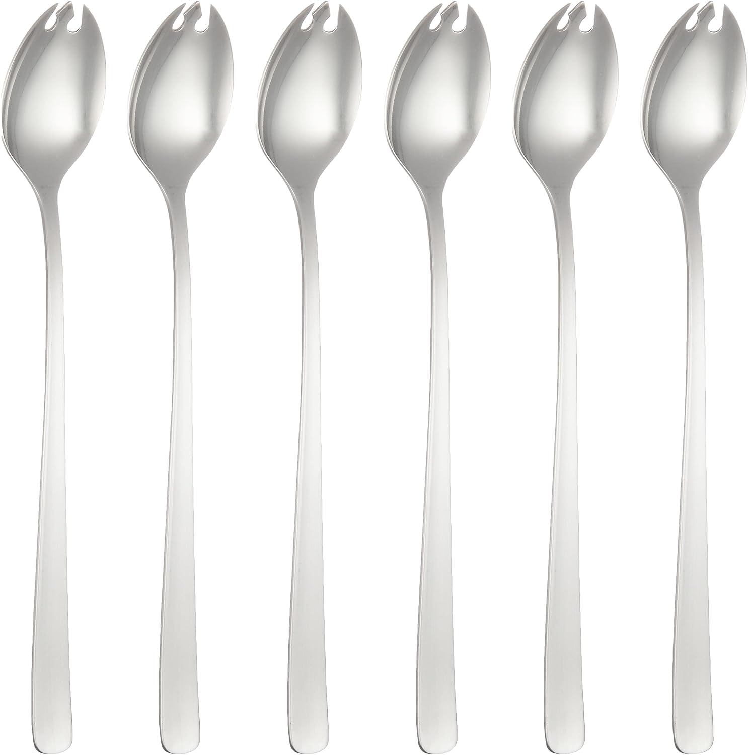 Nagao Lilac Long Melon Spoon, 5 Pieces + 1 Pack, Commercial Use, Made in Japan