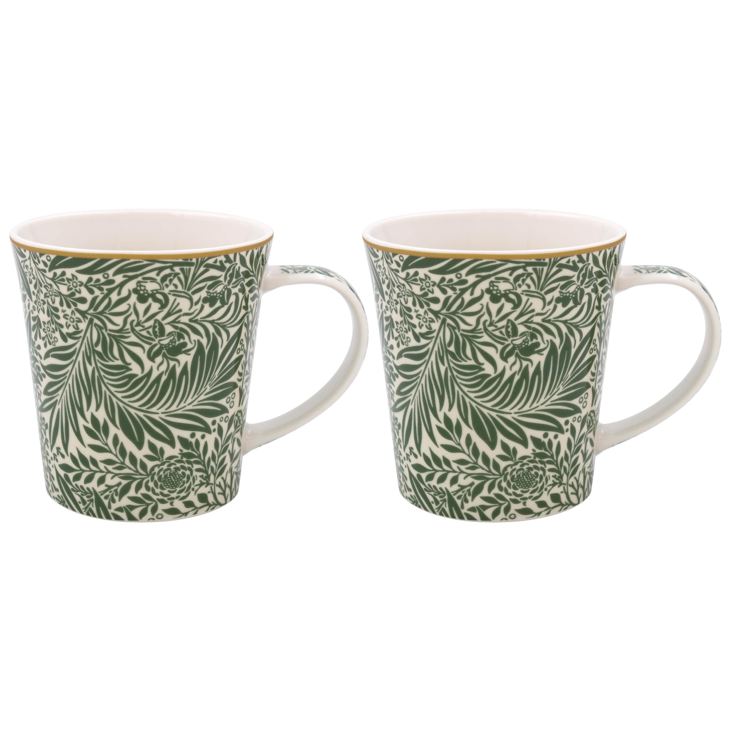 William Morris Larkspur Mugs Set of 2 for Kitchen & Home | Stylish Tableware Mug Set for Every Occasion | Durable Coffee Cup Set Gifts for Women & Men