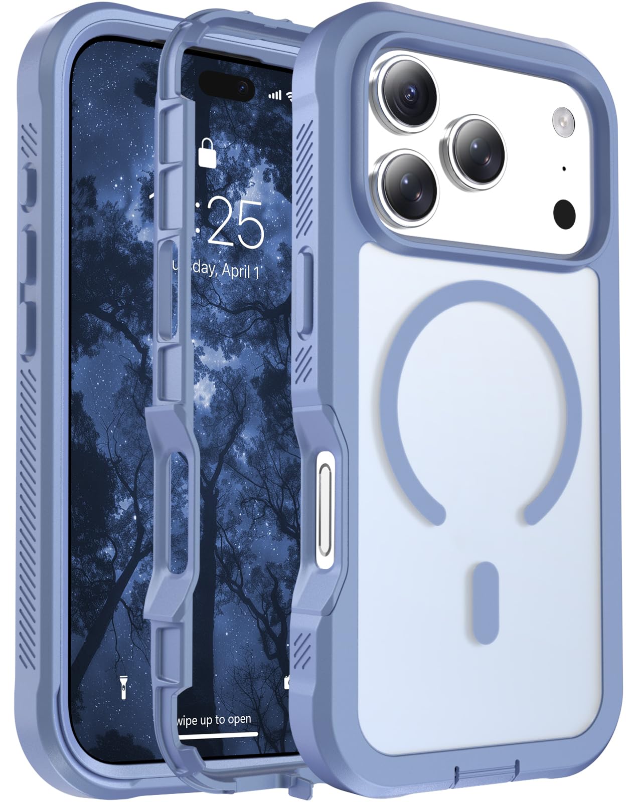 jaroco Magnetic for iPhone 18 Pro Case/iPhone 17 Pro Case Blue Purple