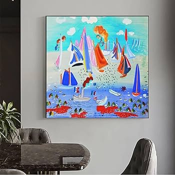 Amazon.co.jp: 有名なラウル・デュフィのキャンバス絵画ラウル