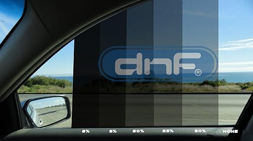 Miniatura 2 de DNF - Película de color para cristales tintados, de 1 capa, 20 pulgadas x 10 pies, 20% negro, con espátula triangular y cuchilla gratis