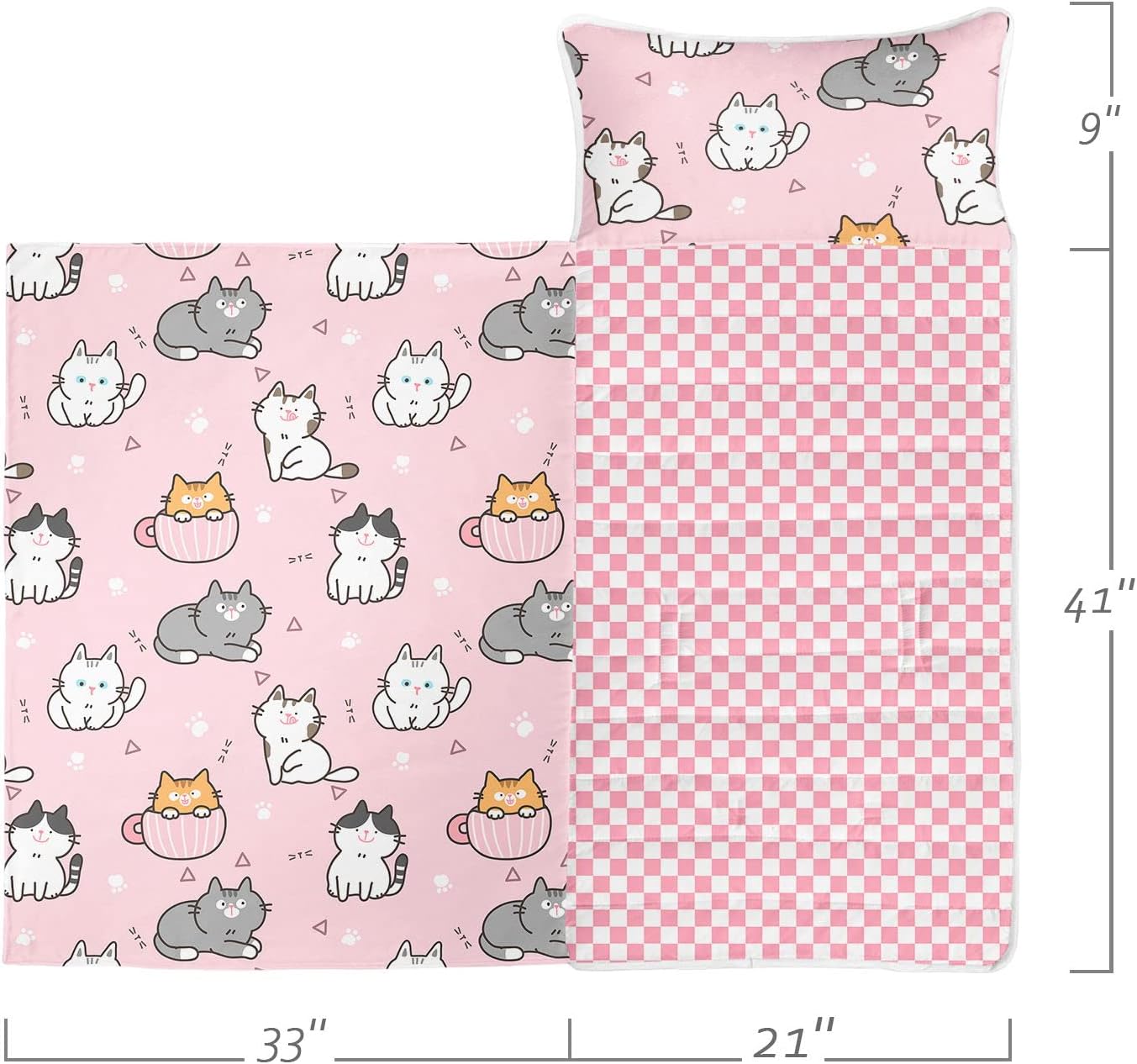 Space Nap Mat - Space Ship Galaxy Sleeping Bag with Removable Pillow - Daycare and Sleepovers Preschool Kindergarten Bedding Set for Kids Toddler Boys Girls