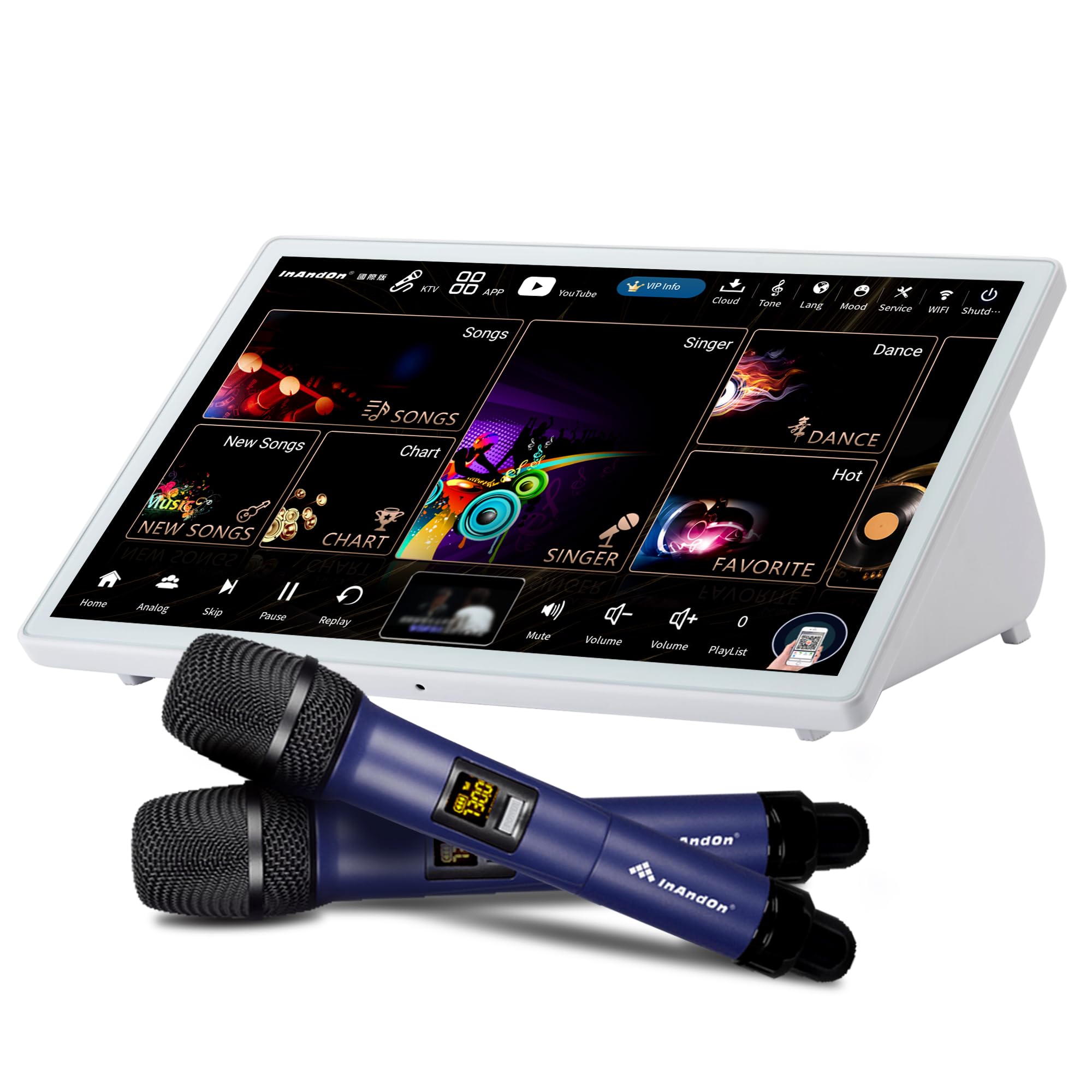 InAndOn Karaoke Machine for Adults: Karaoke Players with 15.6" Touchscreen