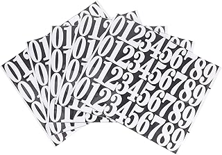 DOITOOL 5 Sheets Mailbox Self Adhesive Number Stickers Adhesive Stickers Digital Sign Letter Stickers Door House Sign Numbers Address Number Sticker Door House Numbers 3D Window