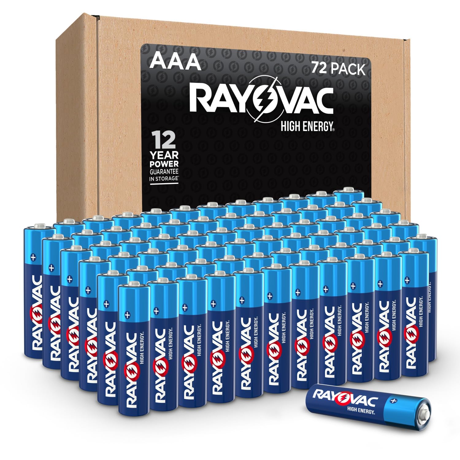 AAA Batteries 72 Pack, Long-Lasting Power