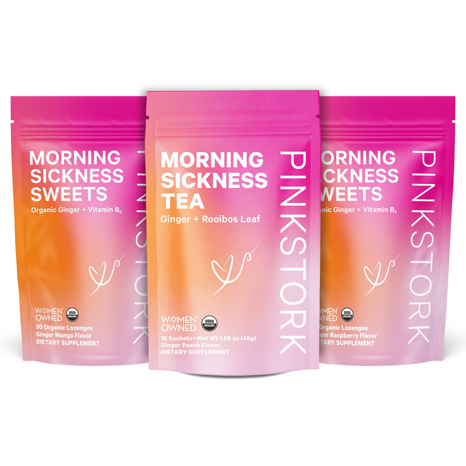 Buy Pink Stork Morning ness Bundle with Ginger Peach Tea and Sweets