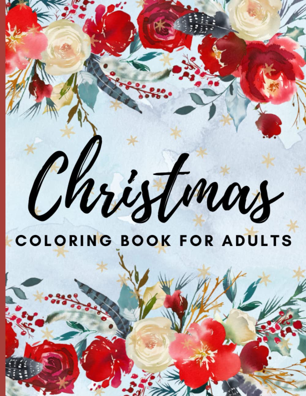 Christmas Coloring Book for Adults: Relaxing Zen Backgrounds & Wreaths Decorated with Christmas Quotes