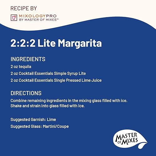 Miniatura 4 de Master of Mixes Cocktail Essentials - Jarabe simple LITE, botella de 12.7 onzas líquidas, en caja individual, edulcorante apto para dieta cetogénica