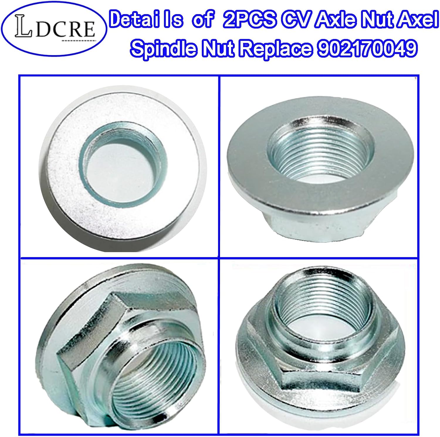 2PCS CV Axle Nut Fit for Subaru Forester 2006-2025 Outback Legacy 2000-2025 Impreza 2004-2025 Crosstrek brz 2013-2025 wrx 2015-2025 Ascent 2019-2025 sti 2015-2021, Axel Spindle Nut Replace 902170049