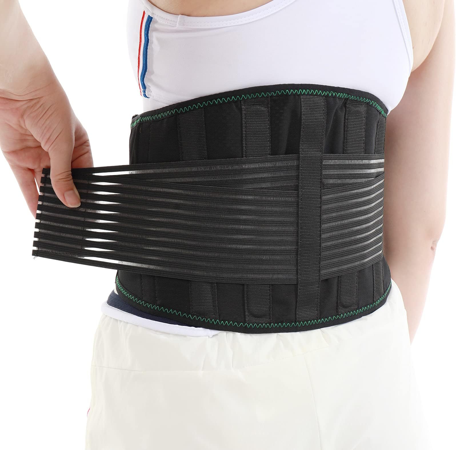 Back Brace for Lower Back Pain Relief, Breathable Back Support for Women and Men, Adjustable Back Stabilizer Compression Lumbar Support Belt for Herniated Disc, Sciatica, Scoliosis