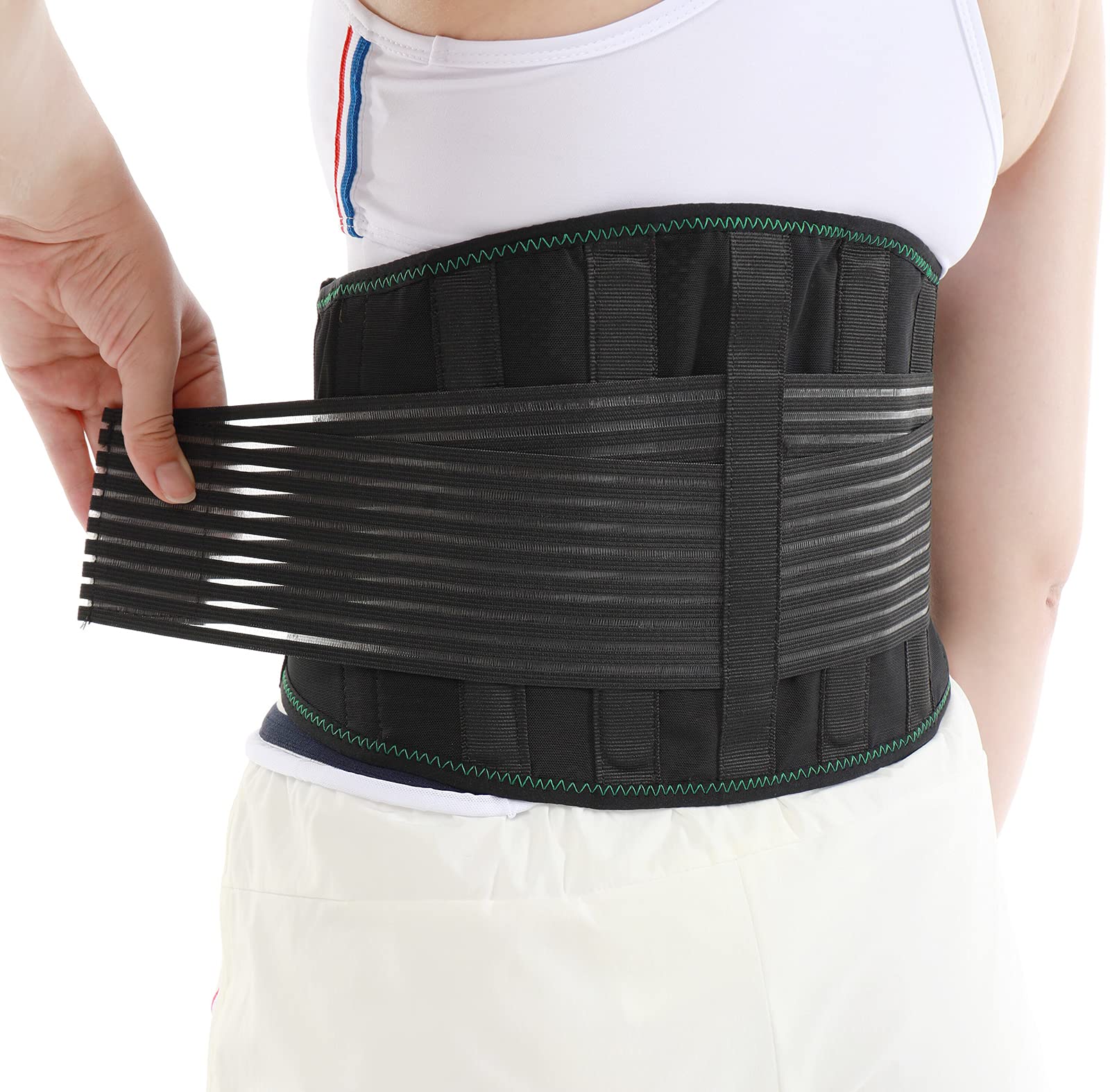 Back Brace for Lower Back Pain Relief, Breathable Back Support for Women and Men, Adjustable Back Stabilizer Compression Lumbar Support Belt for Herniated Disc, Sciatica, Scoliosis