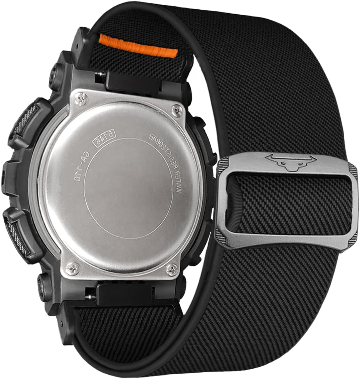 Abanen Soft Stretchy Loop Durable Elastic Nylon Adjustable Braided Watch Band for Casio gshock DW-5600/8900, GA-100/GW-B5600/GB-5600 /GW-6900