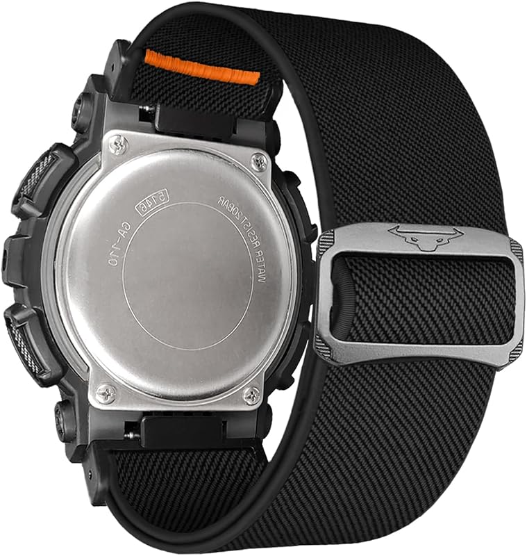 Soft Stretchy Loop Durable Elastic Nylon Adjustable Braided Watch Band for Casio gshock DW-5600/8900, GA-100/GW-B5600/GB-5600 /GW-6900