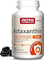 Vista 5 de Jarrow Formulas Astaxantina 12 mg, suplemento dietético, apoyo antioxidante para la salud inmune y ocular, 60 cápsulas blandas, suministro para 60