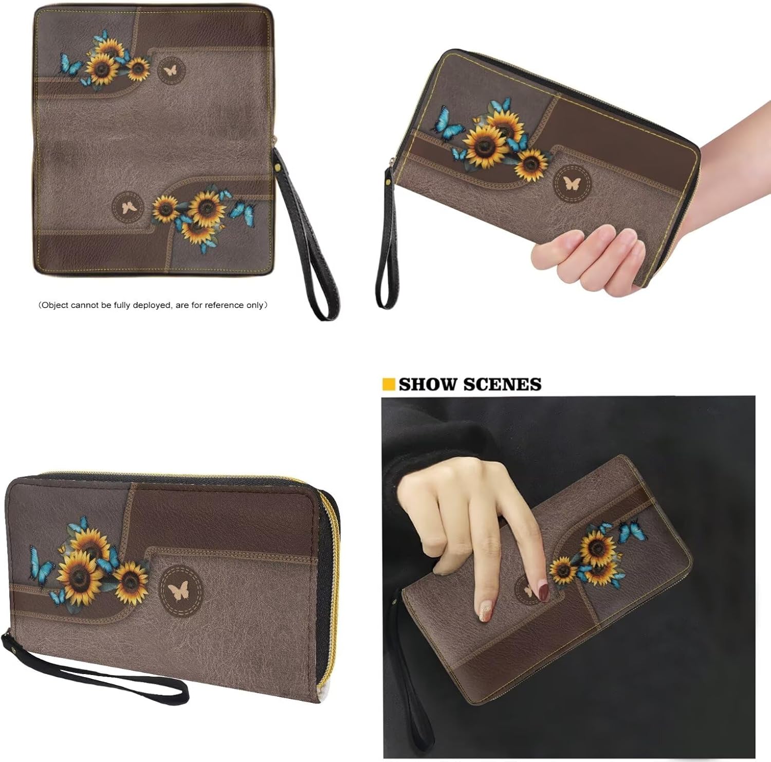 Womens Wallet and Purse Set Tote Bag Hobo Shoulder Handbag with Matching Purse Pu Leather Top Handle Handbag