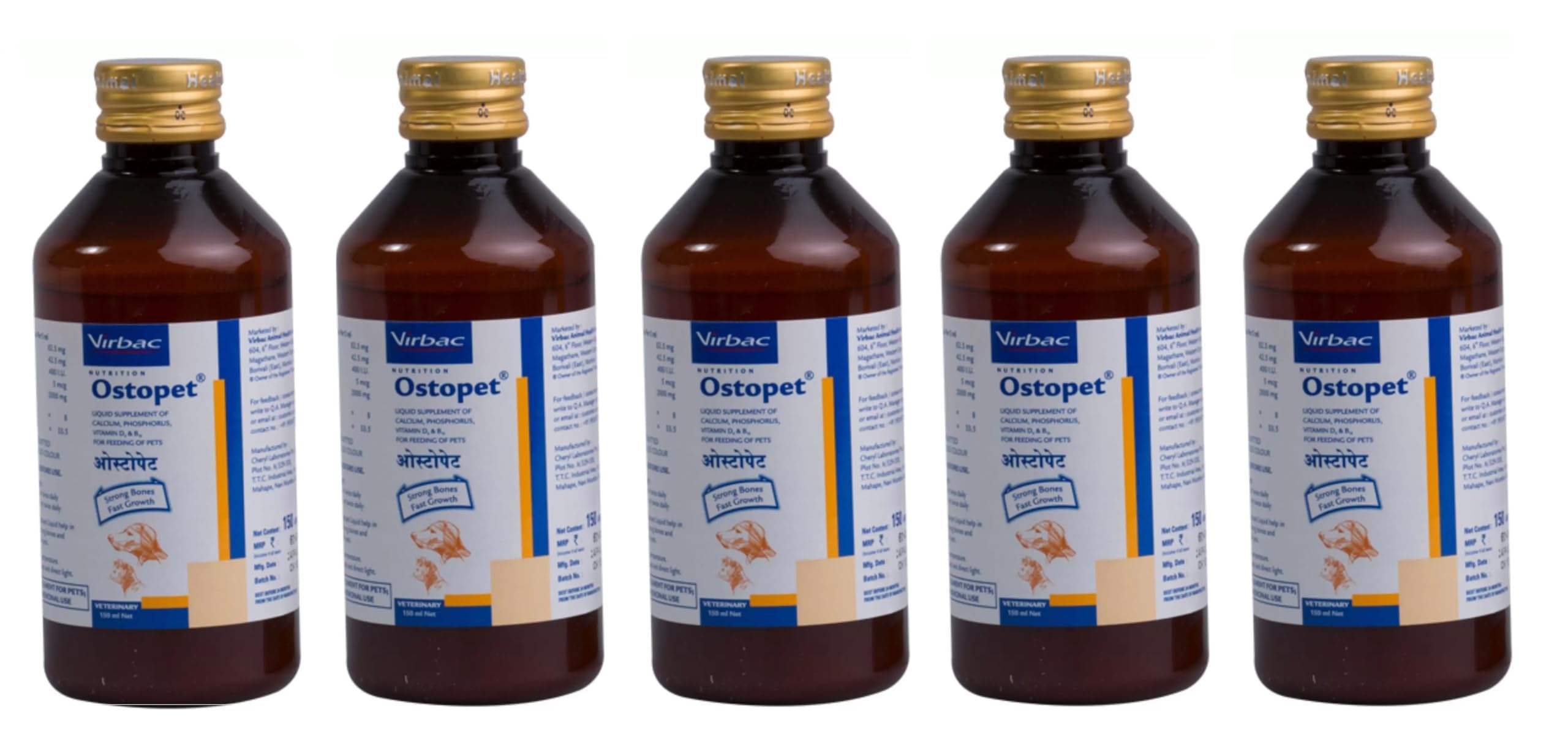 BULLYPET Ostopet 150ml Dog Health Supplement Omega3, 6 Vitamins (Pack of 5) (B0CT5B1934) Amazon Price History, Amazon Price Tracker