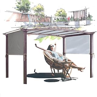 YDkjwjw Cubierta Universal De Repuesto para Pérgola, Cubierta De Repuesto para Pérgola Al Aire Libre, Tela Impermeable Y De Protección UV para Pérgola, Porche, Patio, Cubierta, Panel De Sombra Solar