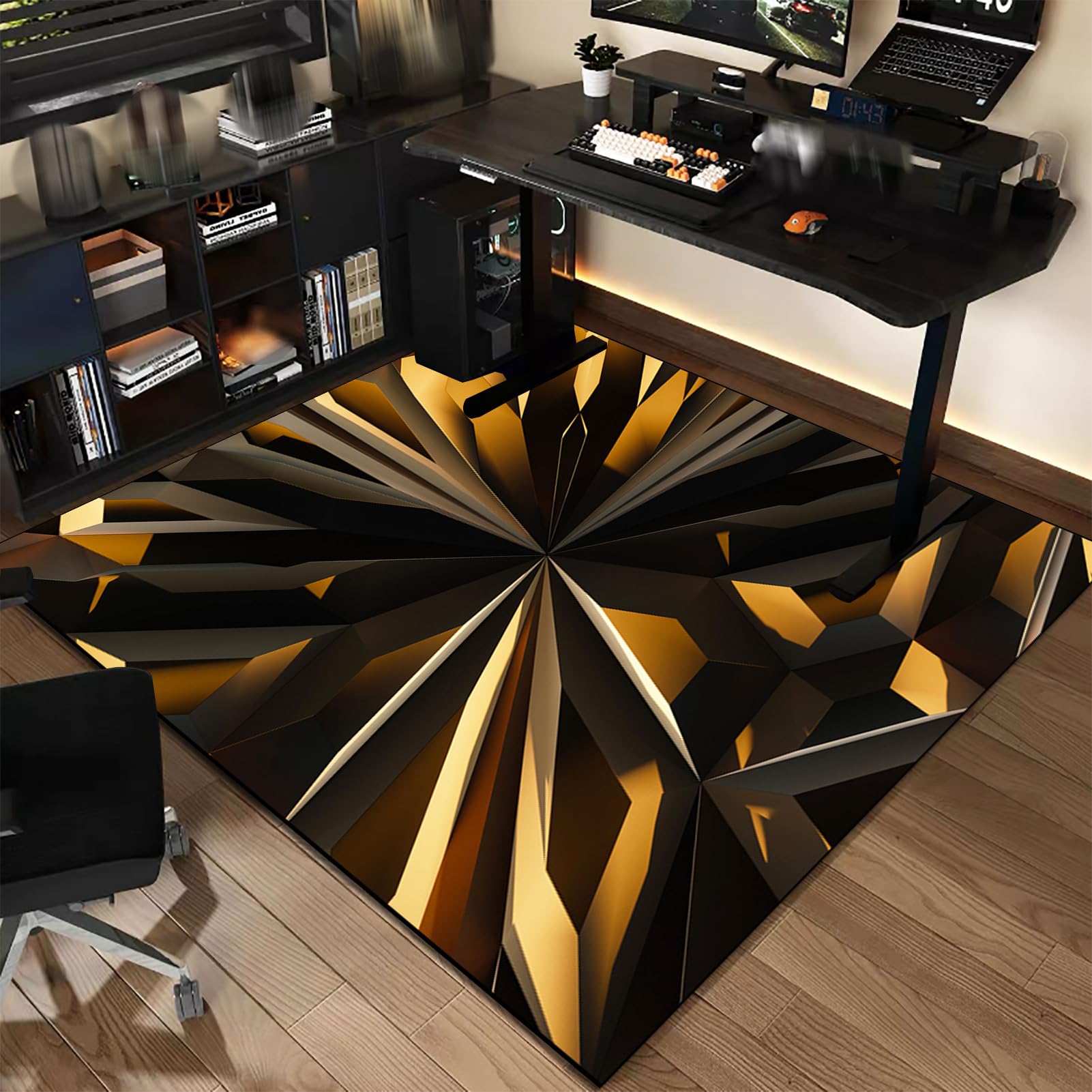 Gaming Chair Mat for Carpeted & Hardwood Floor Carpet Protectors Chair Mat Carpet Protector Floor Mat Office Chair Mat for Carpet Floor Protectors for Rolling Chairs for Office and Home 200 x 300 cm