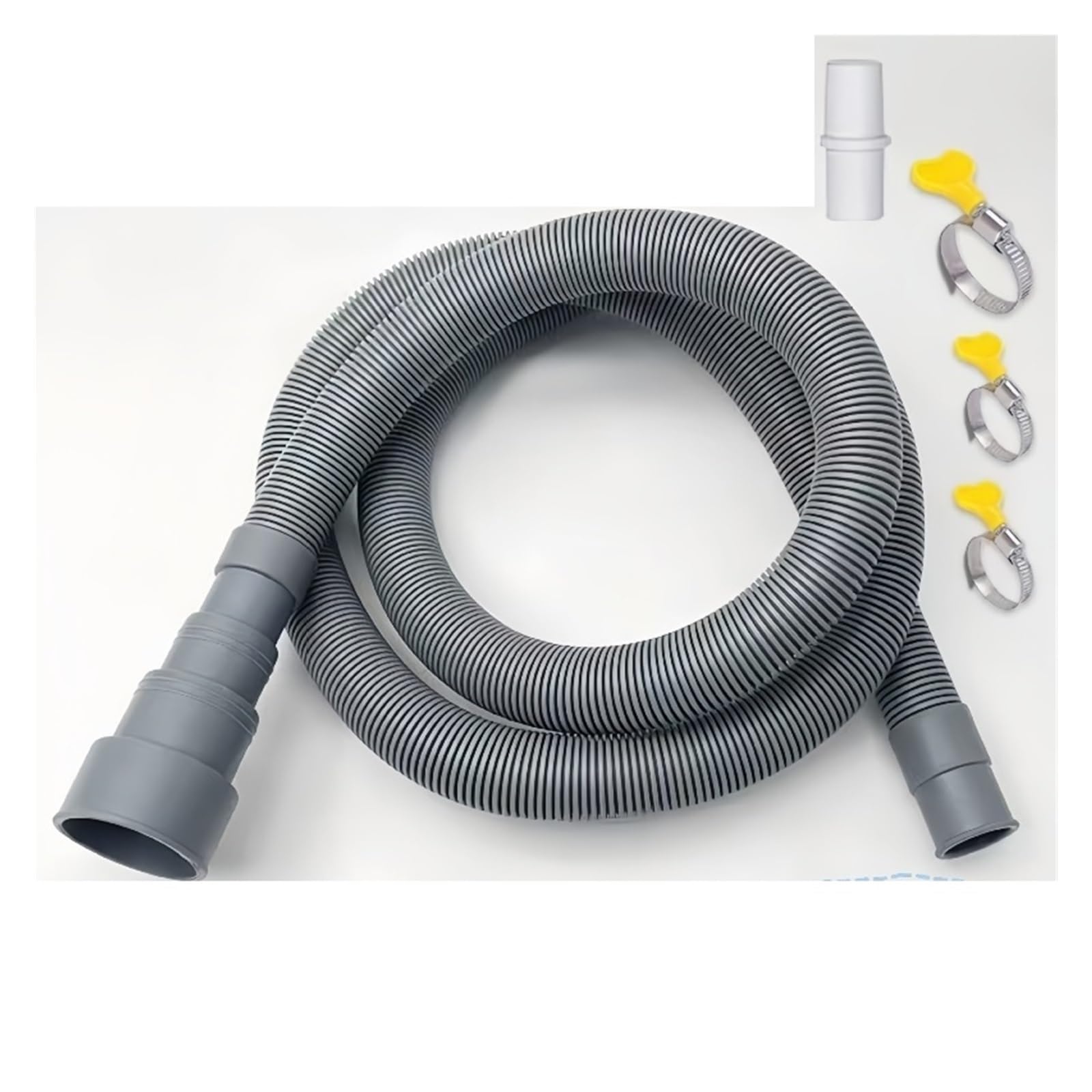 Bgnehrfl One Color Washer Drain Hose, Washing Machine Drain Hose Pipe Waste Extension With Clamps Set Wash Accesories