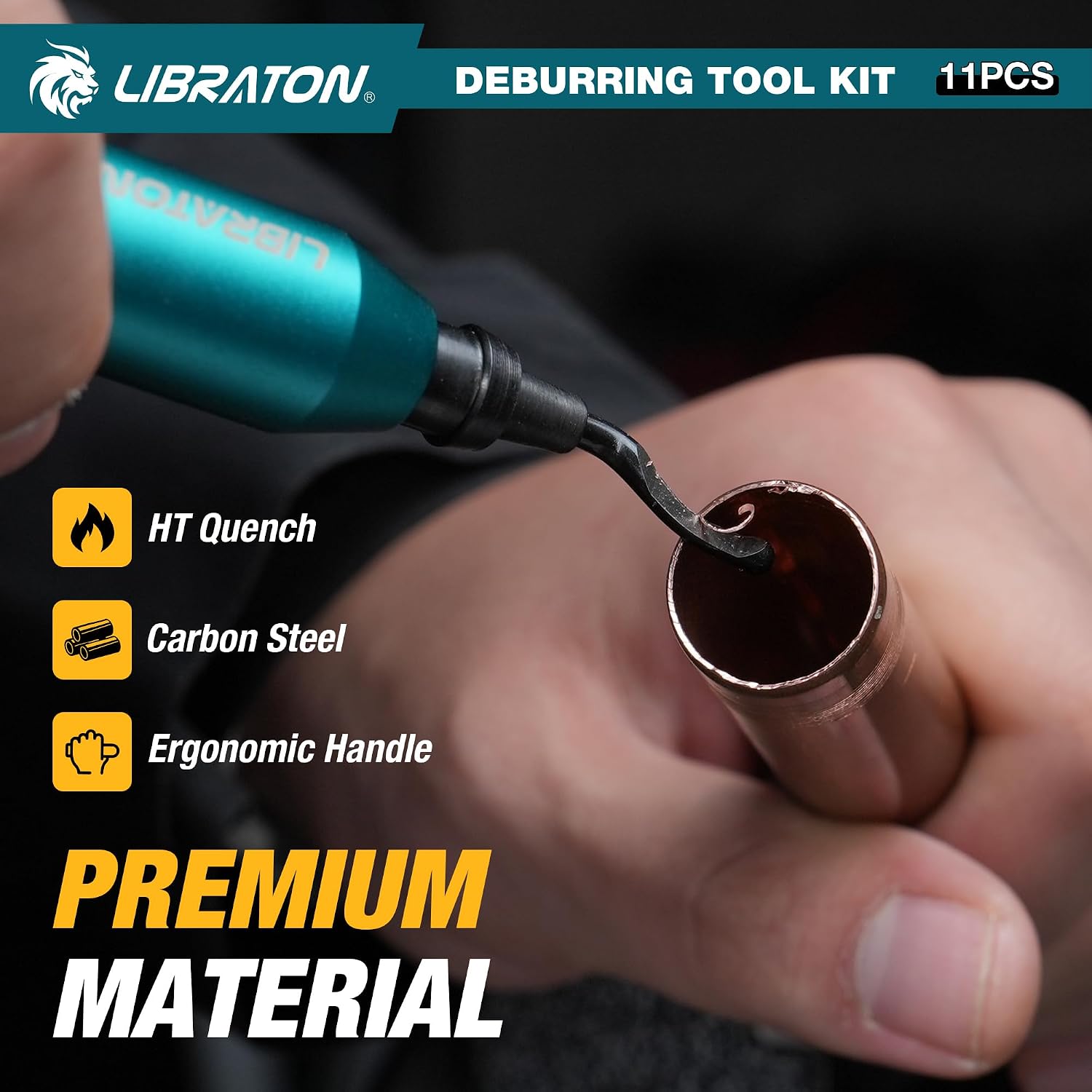 Libraton Deburring Tool, Deburring Tool for 3D Printing with 10 HSS Blades