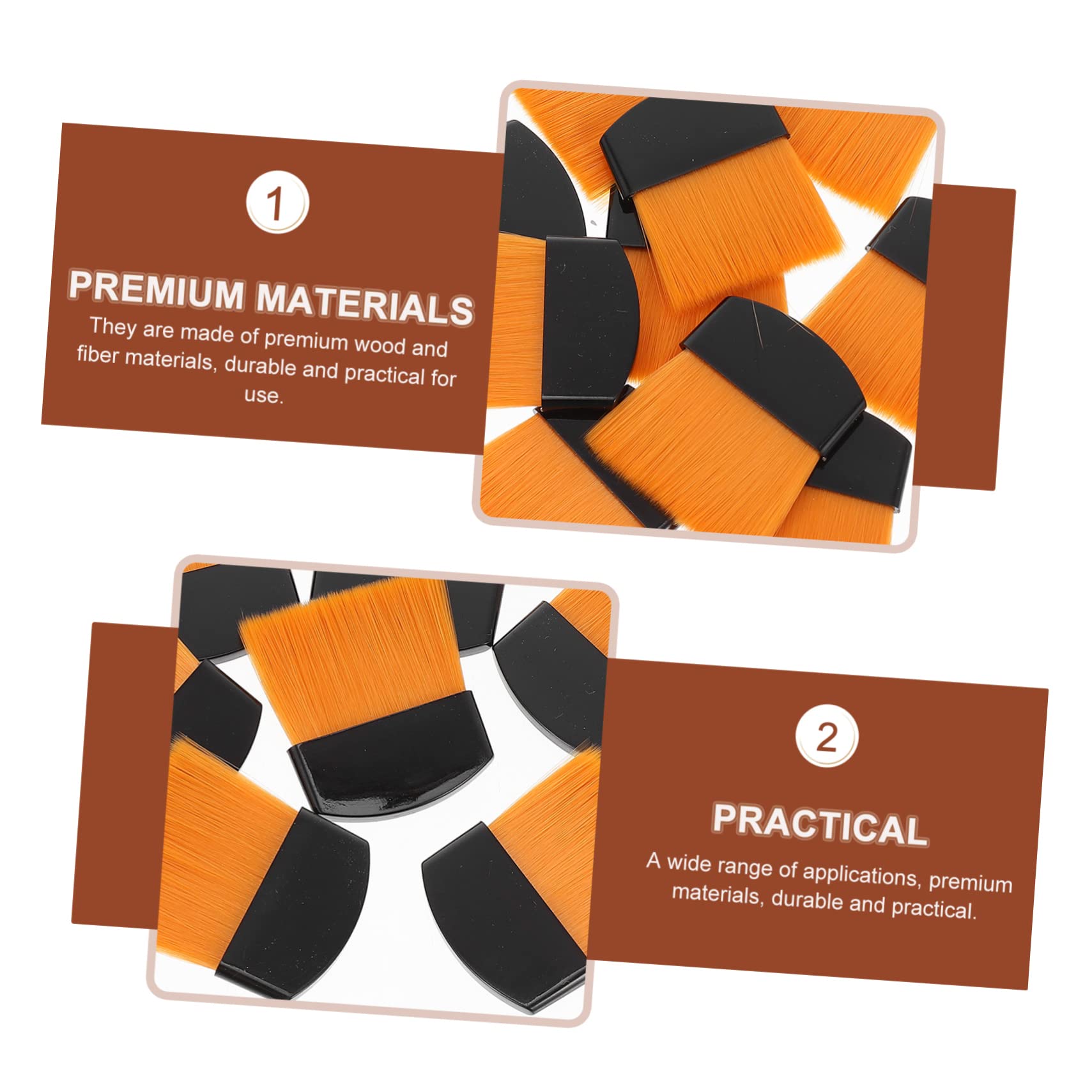 Homoyoyo 5 Series Conjunto De Pinceles para Hogar De Dibujo Portátiles para Artistas para Óleo para Detalles Y Áreas Amplias 10 Piezas X 5