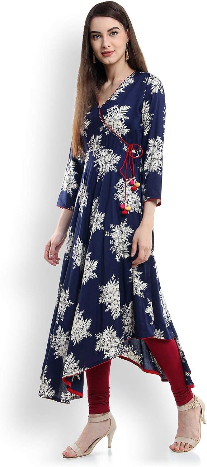 Tissu Women's Viscose Anarkali Kurta