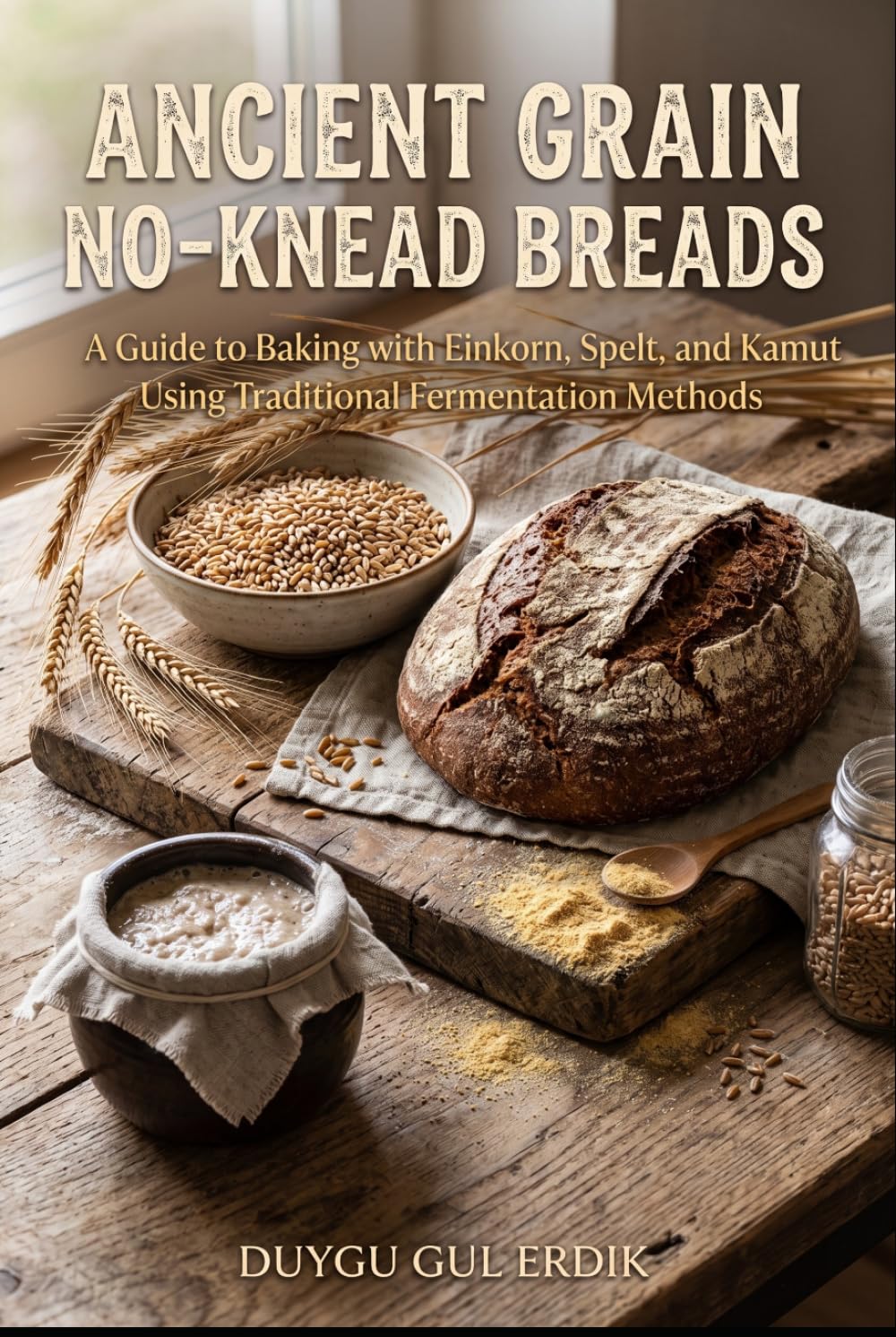 ANCIENT GRAIN NO-KNEAD BREADS: A Guide to Baking with Einkorn, Spelt, and Kamut Using Traditional Fermentation Methods (THE TRADITIONAL FERMENTATION AND PIZZA CRAFT SERIES)