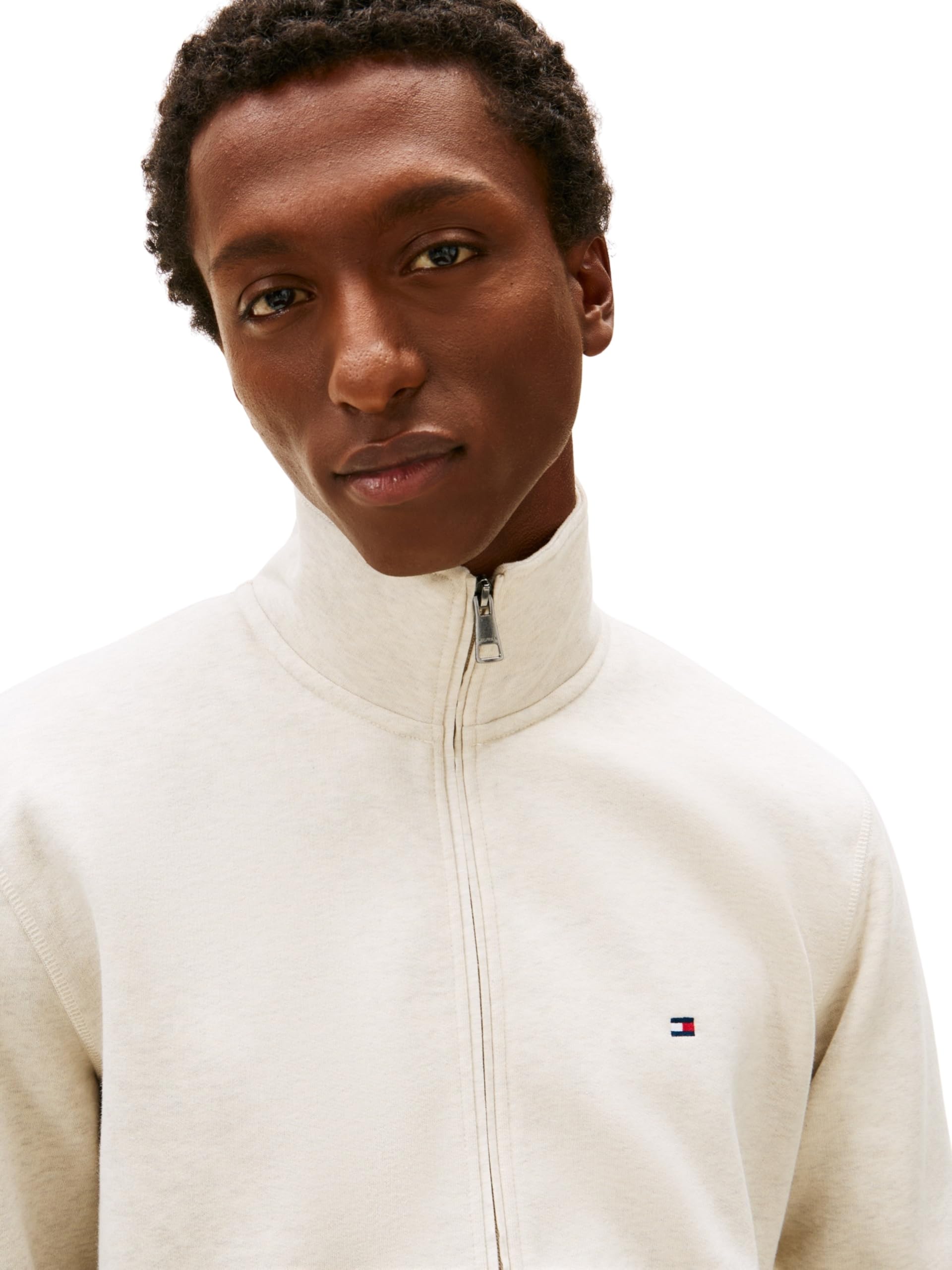 Tommy Hilfiger Essential Fleece Stand Collar Mw0mw41759 Sweat-Shirt zippé Homme (Lot de 1)