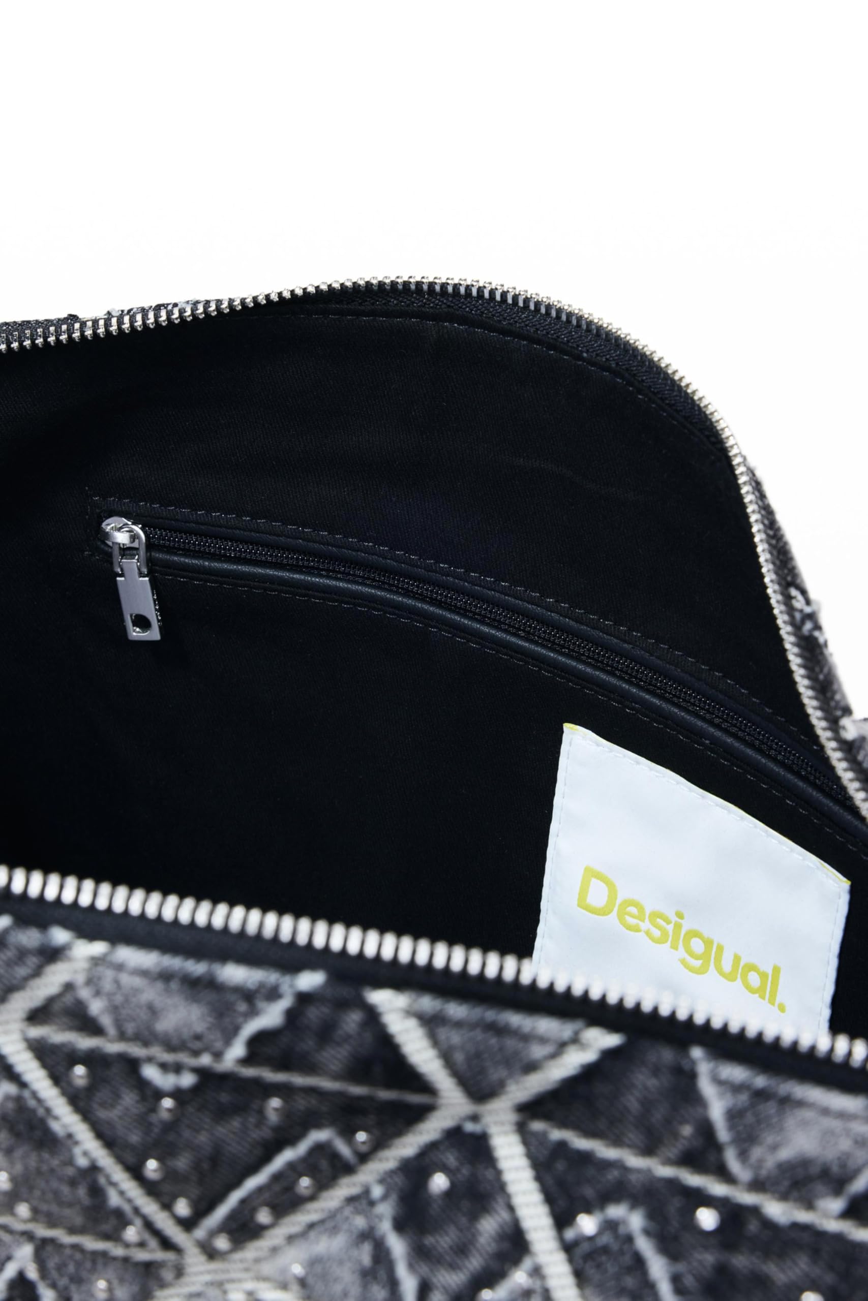 Desigual borsa a tracolla Radio Leiria Shoulder Bag Denim Raw nero