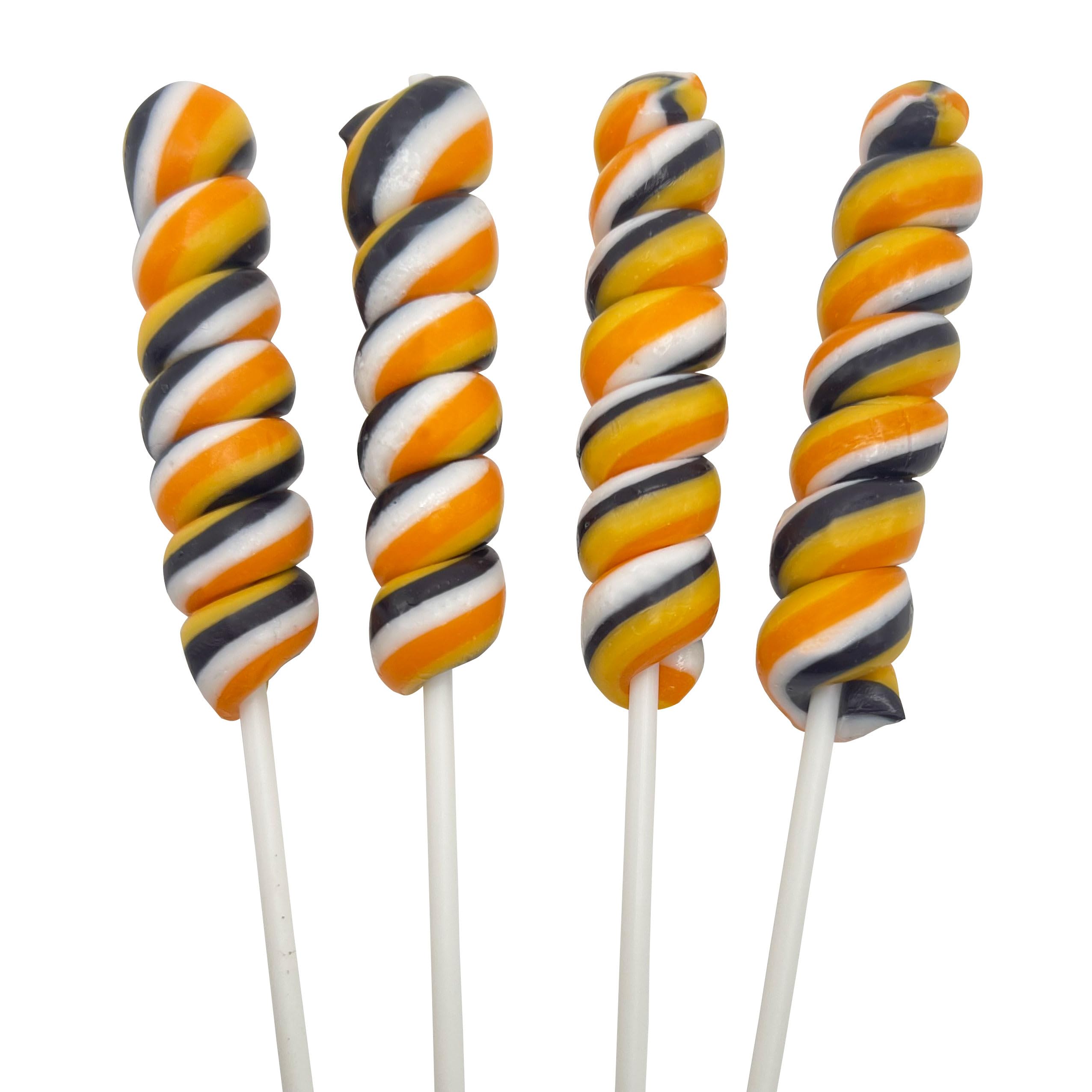 Halloween Twisty Lollipops - 24 Unicorn Suckers Individually Wrapped Bulk - Halloween Candy - Trick or Treat Candy Bags - Candy Buffet - Halloween Party Favors