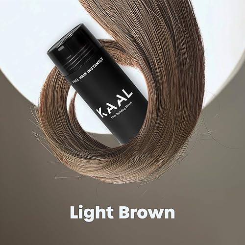 Miniatura 10 de KAAL Fibra capilar, fibras capilares para adelgazar el cabello para mujeres y hombres, (0.97 onzas, negro) fibras de construcción del cabello,