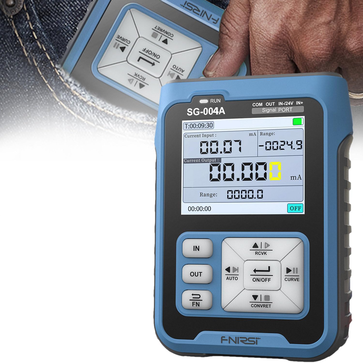 CelyToe SG-004A Precision Current Voltage Calibrator, Industrial 4-20mA Signal Generator with Historical Data Function for Long-Term Equipment Monitoring