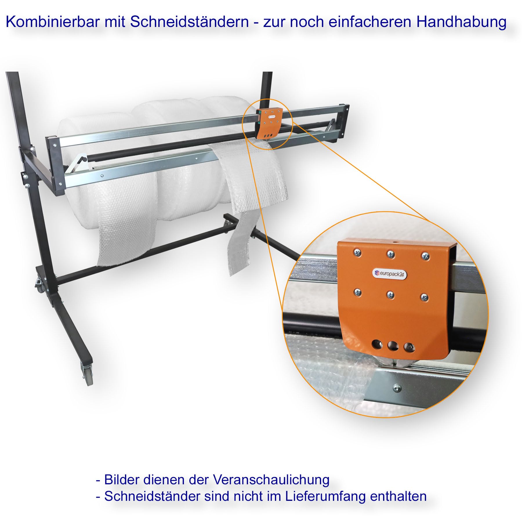 Schlauchluftpolsterfolie stark 80 µm | 250mm×50m | kleingenoppt | Luftpolsterfolie Schlauch | flexibler + effektiver Polsterschutz | recyclingfähig