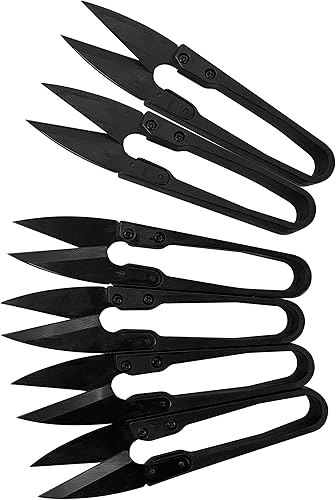 Miniatura 4 de HFS (R) Tijeras de podar bonsái para brotes y hojas recortadora para plantas, flores, 6 unidades