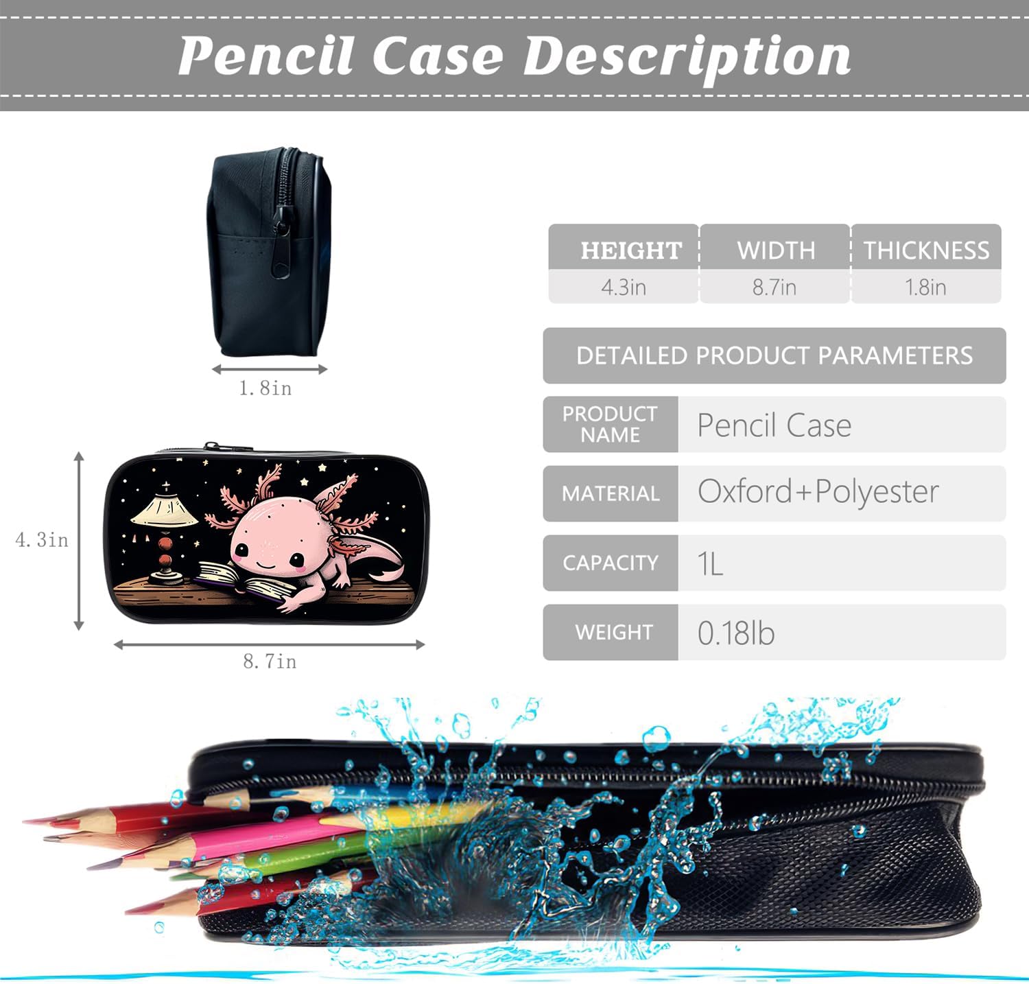 Kids Backpack School Bookbag 16inch Schoolbag With Lunch Box Bag And Pencil Case Set For Boys Girls - Image 7