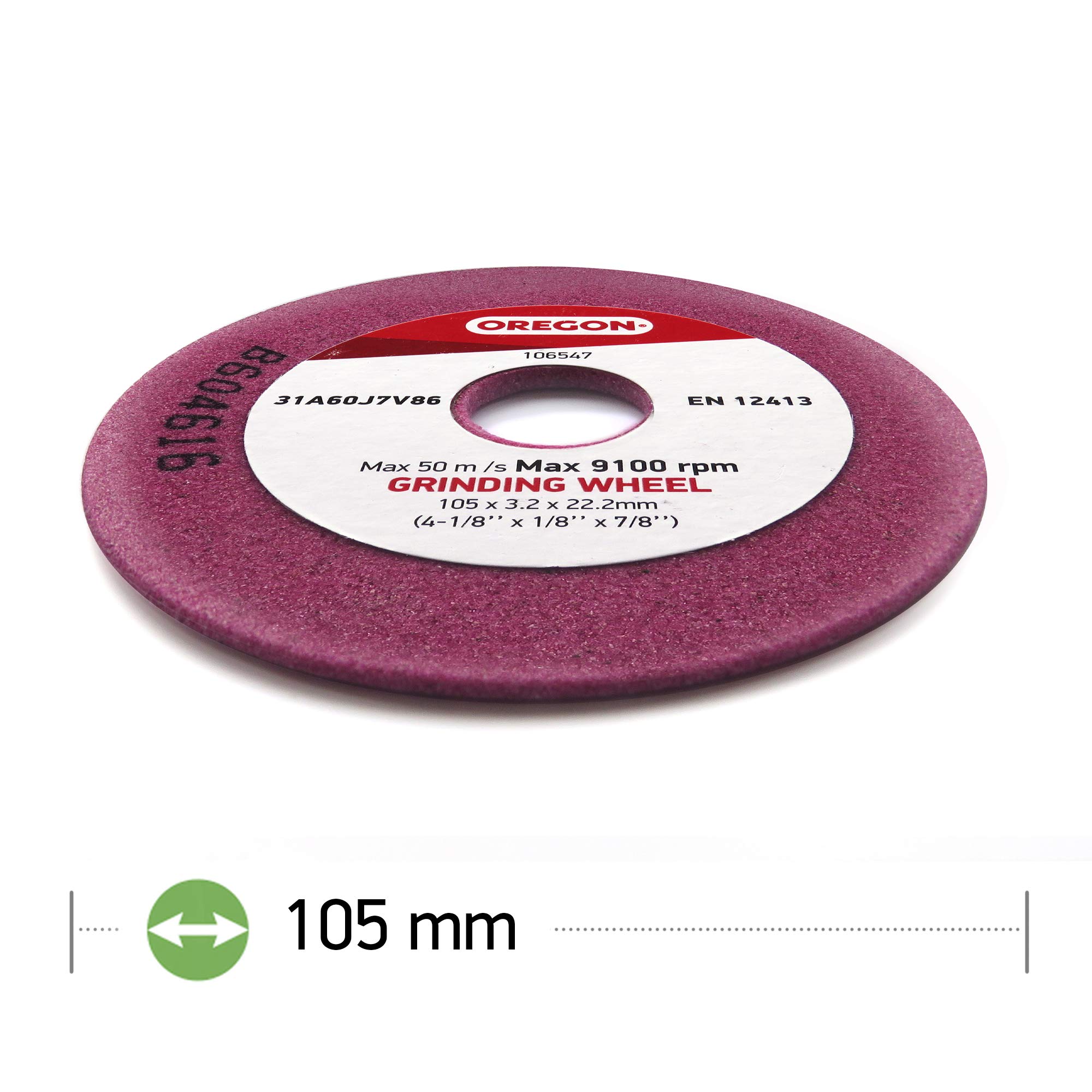 Oregon Q106547 Chainsaw Sharpener Replacement Grinding Wheel, 3/8" Low Profile.325, 1/4" Pitch, 1 pc Schleifscheibe, 3.2 mm (1-pack)