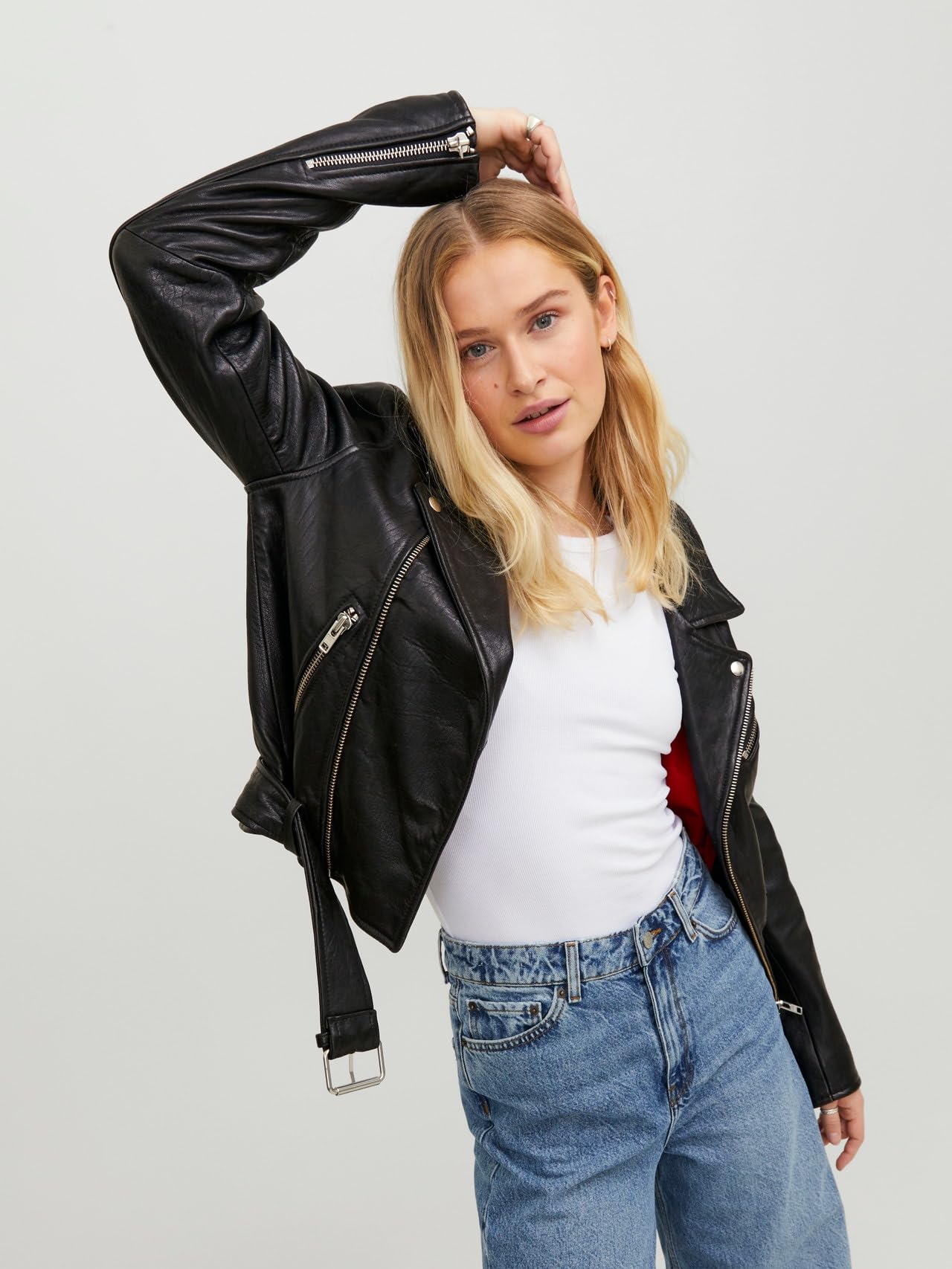 JACK & JONES Leather Jacket JXHOLLY Leather Jacket