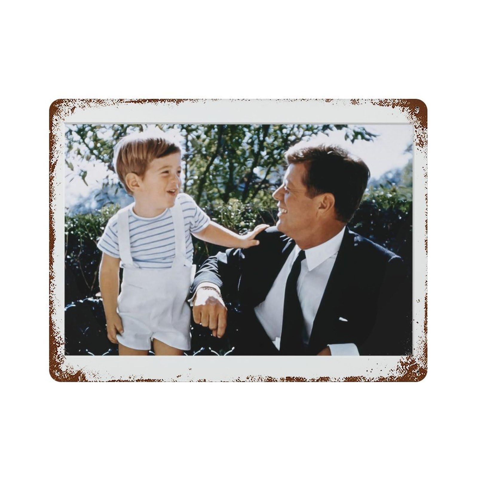 xiaoxiaoshen John F Kennedy, Photography S1 Wall Decor Art Metal Tin Poster Modern Home Decor Art Home Bar Shop Decorations Vintage Sign 30x40cm
